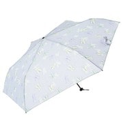 折りたたみ傘 婦人用 晴雨兼用 パピヨンカーボン軽量ミニ55 55cm イージーオープン グレー 18141