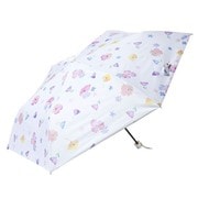 折りたたみ傘 婦人用 晴雨兼用 遮光シャーロットスレンダーミニ 50cm イージーオープン 遮光・遮熱 オフホワイト 24761