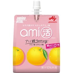 「アミノバイタルami活」ゼリードリンク 朝のピングレ味 180g