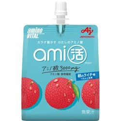 「アミノバイタルami活」ゼリードリンク 朝のライチ味 180g