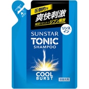サンスタートニック シャンプー リンスイン COOL BURST 詰替え用 340ml [シャンプー メンズ クールバースト 頭皮ケア スカルプ ノンシリコン処方 シトラスハーブの香り]