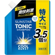 サンスタートニック シャンプー リンスイン COOL BURST 詰替え用 大容量 1200ml [シャンプー メンズ クールバースト 頭皮ケア スカルプ ノンシリコン処方 シトラスハーブの香り]