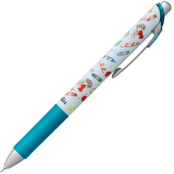 限定 古川紙工×ゲルインキボールペン エナージェル 0.5mm 黒 ターコイズブルー軸 BLN75S3-ASC