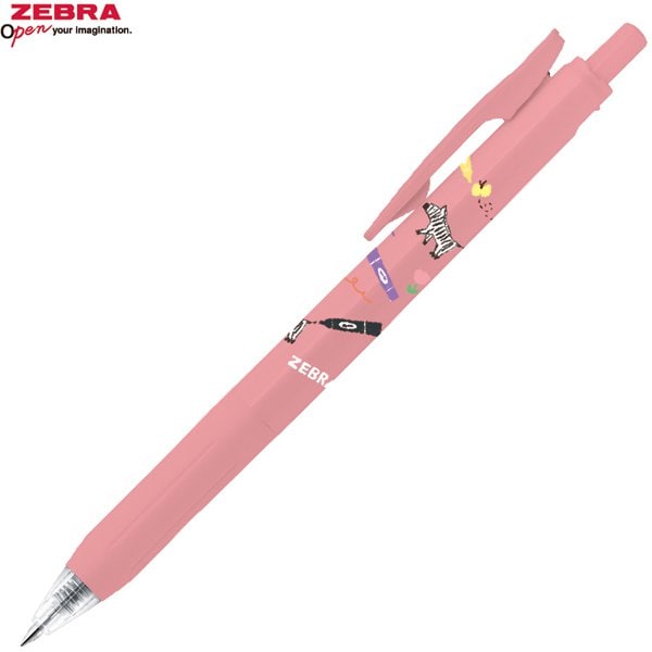 限定 古川紙工×ノック式ジェルボールペン サラサクリップ 0.4 ミルクレッド 黒インク JJS15-SC-MKR
