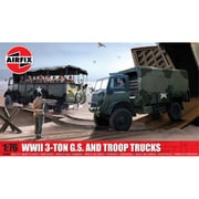 X-3306A 1/76 WWII 3トン汎用トラック・兵員輸送トラックセット [組立式プラスチックモデル]
