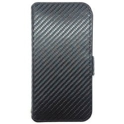 iPhone 16e用 手帳型ケース カーボン AC-SE25-PB CB