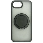 iPhone 16e用 スタンドリング付き背面ケース カチカチ回転リング AC-SE25-MRS BK