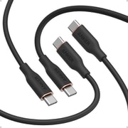 Anker PowerLine III Flow USB-C & USB-C ケーブル 1.8m 2本セット ブラック B8553012