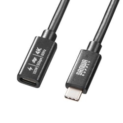 USB Type-C 延長ケーブル （USB C-USB C） PD100W対応 1m DP Altモード対応 5Gbps USB4 ブラック KU-5GCCP100EN10