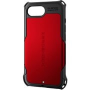 iPhone 16e用 ハイブリッドケース ZEROSHOCK レッド PM-A25SZERORD