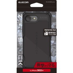 iPhone 16e用 ハイブリッドケース ZEROSHOCK ブラック PM-A25SZEROBK