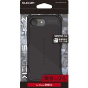 iPhone 16e用 ハイブリッドケース ZEROSHOCK ブラック PM-A25SZEROBK