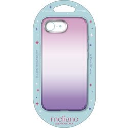 iPhone 16e用 ソフトケース グラデーションカラー Meliano サクラ×ラベンダー PM-A25SUCWCPNPU