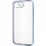 iPhone 16e用 ソフトケース 極限保護 メタリック加工 メタリックペールブルー PM-A25SUCTMKBU