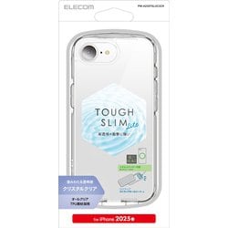 iPhone 16e用 ソフトケース TOUGH SLIM LITE 衝撃吸収 クリスタルクリア クリア PM-A25STSLUC3CR