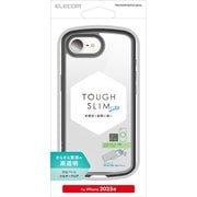 iPhone 16e用 ハイブリッドケース TOUGH SLIM LITE フレームカラー 背面クリア シルキークリア ブラック PM-A25STSLFCSBK
