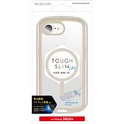 iPhone 16e用 ハイブリッドケース TOUGH SLIM LITE フレームカラー MAGKEEP アイボリー PM-A25STSLFCMWH