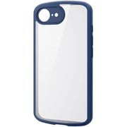 iPhone 16e用 ハイブリッドケース TOUGH SLIM LITE フレームカラー 背面クリア 極限保護 ネイビー PM-A25STSLFCKNV