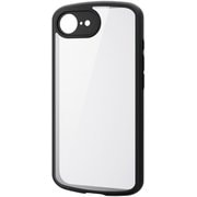 iPhone 16e用 ハイブリッドケース TOUGH SLIM LITE フレームカラー 背面クリア 極限保護 ブラック PM-A25STSLFCKBK