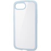 iPhone 16e用 ハイブリッドケース TOUGH SLIM LITE フレームカラー 背面クリア ストラップシート付属 ライトブルー PM-A25STSLFCBU
