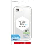 iPhone 16e用 ハイブリッドケース TOUGH SLIM LITE オールクリア ストラップシート付属 クリア PM-A25STSLACR