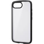 iPhone 16e用 ハイブリッドケース TOUGH SLIM LITE フレームカラー 背面クリア 背面ガラス フロストシルキー ブラック PM-A25STSFCGSBK