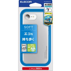 iPhone 16e用 ソフトケース リサイクル素材 クリア PM-A25SREUCTCR