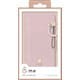 iPhone 16e用 レザーケース 手帳型 磁石付き リング付き ＆Me ピンク PM-A25SPLFJM2PN