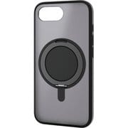 iPhone 16e用 ハイブリッドケース MAGKEEP スタンド マットブラック PM-A25SMAGSTBK