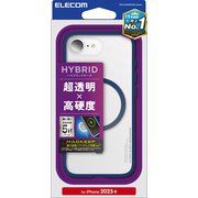 iPhone 16e用 ハイブリッドケース フレームカラー MAGKEEP ネイビー PM-A25SMAG03NV
