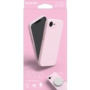 iPhone 16e用 ハイブリッドシリコンケース MAGKEEP TONO ピンク PM-A25SHVSCMGPN