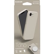 iPhone 16e用 ハイブリッドシリコンケース MAGKEEP TONO グレージュ PM-A25SHVSCMGGB