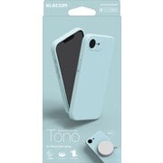iPhone 16e用 ハイブリッドシリコンケース MAGKEEP TONO ペールブルー PM-A25SHVSCMGBU