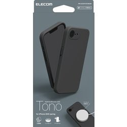 iPhone 16e用 ハイブリッドシリコンケース MAGKEEP TONO ブラック PM-A25SHVSCMGBK