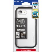 iPhone 16e用 ハイブリッドケース ガラス クリア PM-A25SHVCG1CR