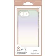 iPhone 16e用 ハイブリッドケース ＆Me オーロラ ストラップシート付属 ホワイト PM-A25SHVCAWH