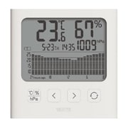 グラフ付きデジタル温湿度計 アイボリー TT-593IV