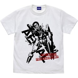 機動戦士ガンダム 水星の魔女 Tシャツ ガンダム・エアリアル WHITE Lサイズ