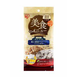 美食メニュー ウェットタイプ まぐろ・かつお しらす入り 60g×3P [猫用 栄養補完食]