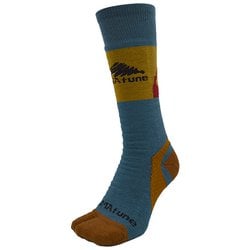 スキーソックス 2toe フリーライド アナトミカル スキーソックス BL/RD（430） Lサイズ（27-29cm） 30307