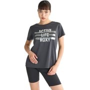 FLASHBACK 水陸両用 レディース フィットネス ヨガ シャツ GRY Sサイズ RST251538