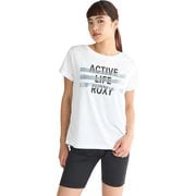 FLASHBACK 水陸両用 レディース フィットネス ヨガ シャツ WHT Sサイズ RST251538
