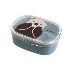 ムームー 抗菌ワンタッチランチ M ブルー きゃらめるらっこ 600ml 387050