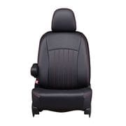 シートカバー 全席セット プリウス ライン ブラック×レッドステッチ 43ETB1222KA