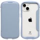 iPhone 15/14/13用 iFace Reflection ダイアリー ポリカーボネート クリアケース ペールブルー 41-983539