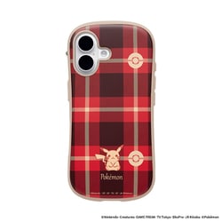 iPhone 16用 iFace First Class MagSynq ケース ポケットモンスター チェック・レッド 41-984185