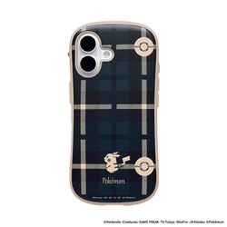 iPhone 16用 iFace First Class MagSynq ケース ポケットモンスター チェック・ネイビー 41-984192