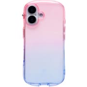 iPhone 16用 iFace Look in Clear Lollyケース ピーチ・サファイア 41-986103
