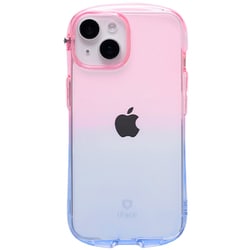 iPhone 15/14/13用 iFace Look in Clear Lollyケース ピーチ・サファイア 41-986134