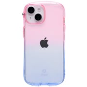 iPhone 15/14/13用 iFace Look in Clear Lollyケース ピーチ・サファイア 41-986134